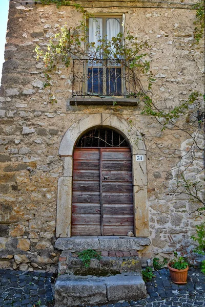 Porta Una Vecchia Casa Villa Santo Stefano Città Medievale Del — Foto Stock