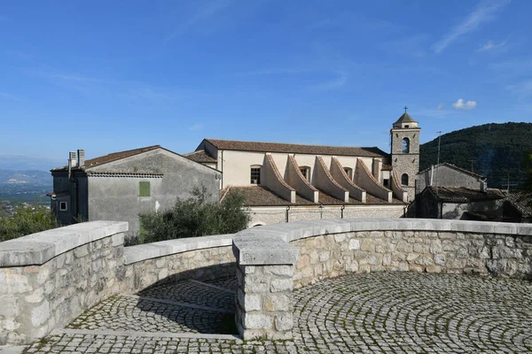 Starý Kostel Castro Dei Volsci Středověké Město Provincii Frosinone — Stock fotografie