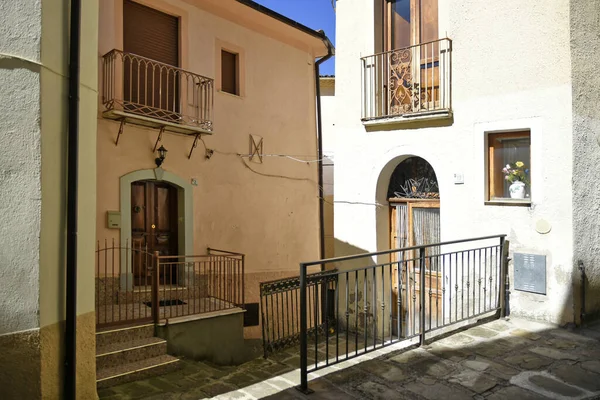 Narrow Street Calvello Medieval Town Basilicata Region Italy — Stock Photo, Image