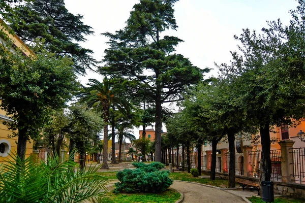 Talya Nın Benevento Ilindeki Bir Ortaçağ Kasabası Olan Sant Agata — Stok fotoğraf