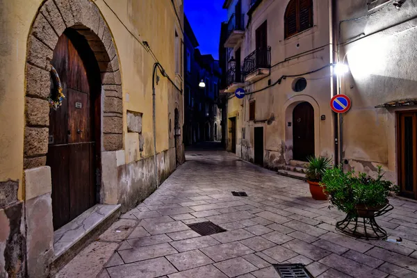 Narrow Street Sant Agata Goti Medieval Town Benevento Province Italy — Stock Photo, Image