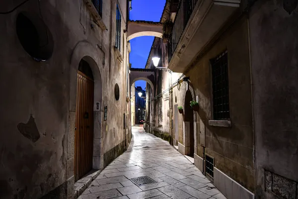 Uma Rua Estreita Sant Agata Goti Uma Cidade Medieval Província — Fotografia de Stock