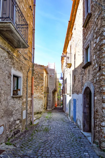 Wąska Uliczka Capaccio Mała Wioska Prowincji Salerno Włochy — Zdjęcie stockowe