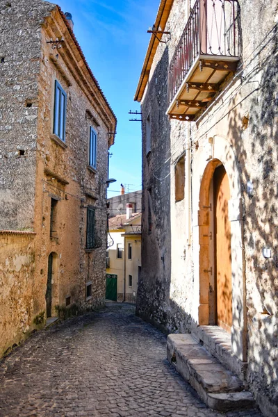 Uma Rua Estreita Capaccio Uma Pequena Aldeia Província Salerno Itália — Fotografia de Stock