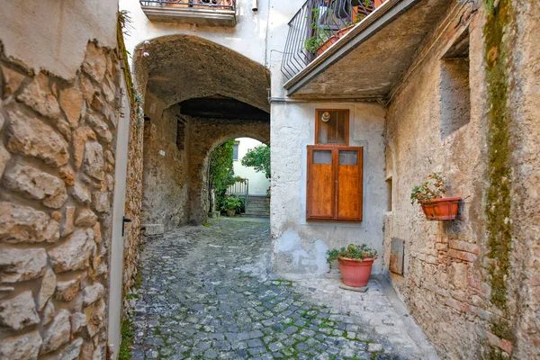 Úzká Ulička Capacciu Malé Vesničce Provincie Salerno Itálie — Stock fotografie