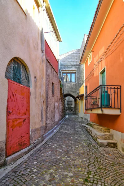 Eine Enge Straße Trentinara Einem Kleinen Dorf Der Provinz Salerno — Stockfoto