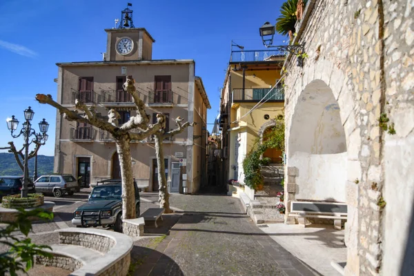 Úzká Ulice Castelcivita Malá Vesnice Provincie Salerno Itálie — Stock fotografie