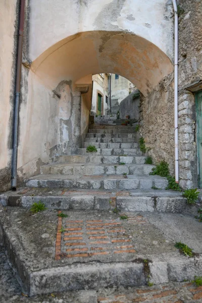 Une Rue Étroite Castelcivita Petit Village Province Salerne Italie — Photo