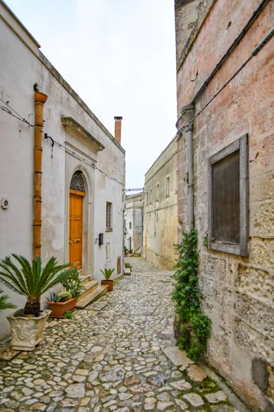 Blick Auf Matera Eine Antike Stadt Die Den Fels Gebaut — Stockfoto