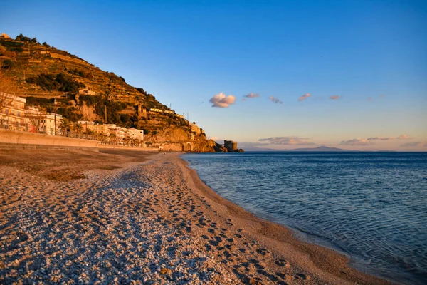 Long Beach Maiori Town Amalfi Coast Italy — Stock Fotó