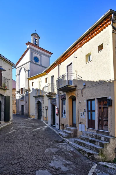 Small Street Old Houses Pignola Small Town Province Potenza Basilicata — Stockfoto