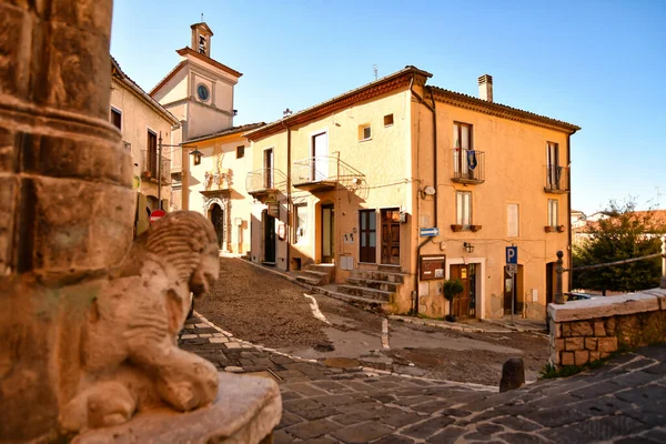 Small Street Old Houses Pignola Small Town Province Potenza Basilicata — стокове фото