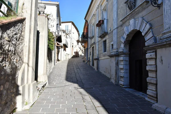 Small Street Old Houses Picerno Small Town Province Potenza Basilicata — Zdjęcie stockowe