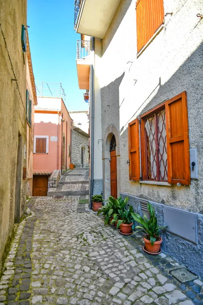 Stará Ulice Campodimele Středověké Město Regionu Lazio Itálie — Stock fotografie