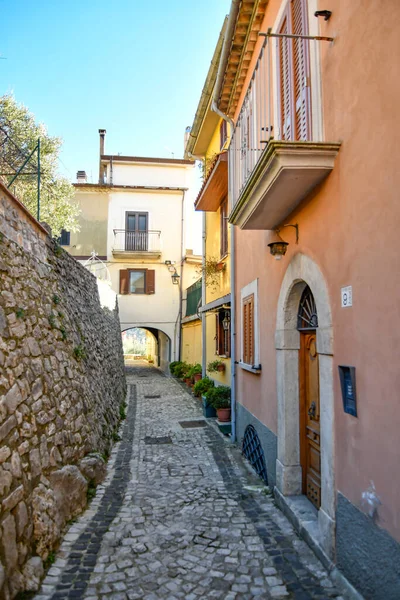 Stara Ulica Campodimele Średniowieczne Miasto Regionu Lacjum Włochy — Zdjęcie stockowe
