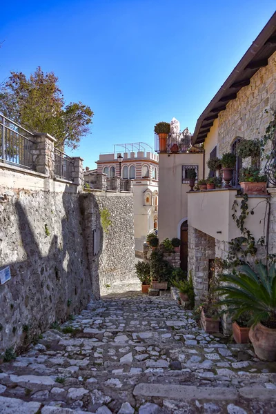 Een Steegje Itri Een Middeleeuwse Stad Lazio Italië — Stockfoto