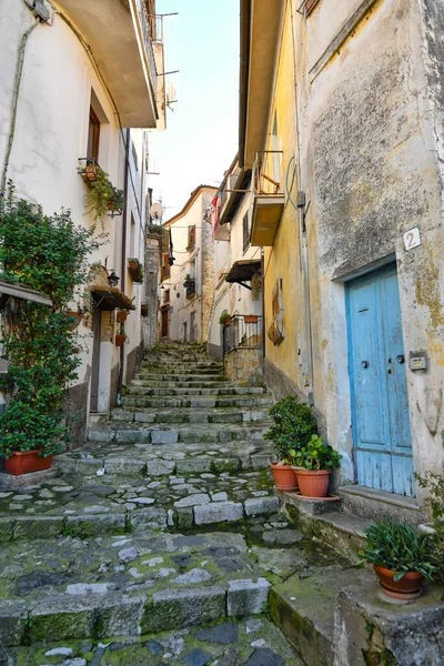 Beco Itri Uma Cidade Medieval Lazio Itália — Fotografia de Stock