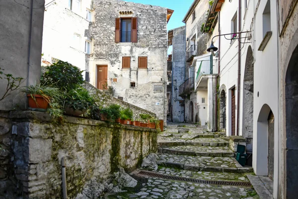 Een Steegje Itri Een Middeleeuwse Stad Lazio Italië — Stockfoto