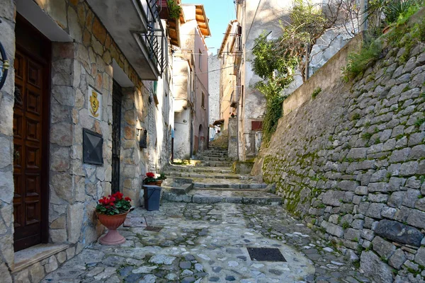 Aleja Itri Średniowieczne Miasteczko Lazio Włochy — Zdjęcie stockowe