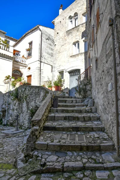 Eine Gasse Itri Einer Mittelalterlichen Stadt Latium Italien — Stockfoto