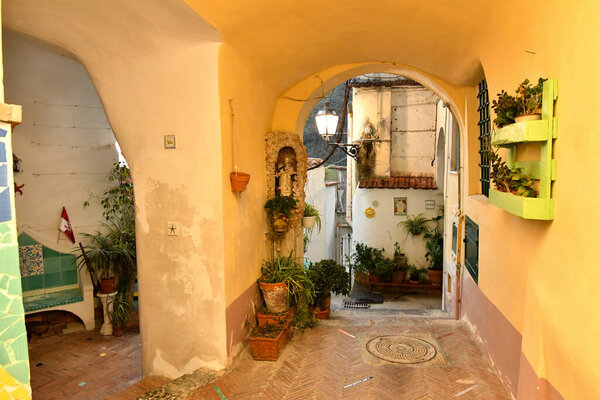 An alley in Arboli, a small village in the mountains close to the Amalfi coast.