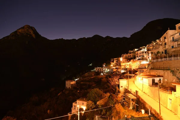 Vue Arboli Village Dans Les Montagnes Près Côte Amalfitaine Italie — Photo