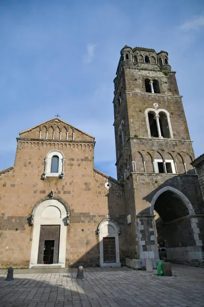 Façade Cathédrale Saint Michel Dans Vieille Ville Caserte — Photo