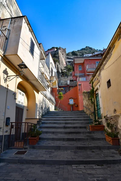 Smal Gata Bland Gamla Stenhusen Sarno Staden Neapelprovinsen Italien — Stockfoto