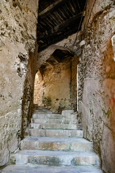 Talya Nın Salerno Eyaletindeki Orta Çağ Kasabası Castellabate Deki Eski — Stok fotoğraf