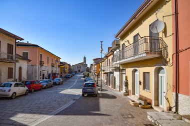 Sant 'Angelo all' Esca 'da dar bir sokak, İtalya' nın Avellino eyaletinde küçük bir köy..
