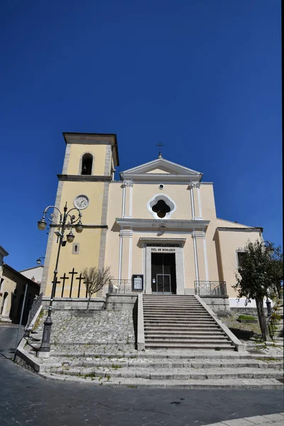 Kościół Gesualdo Mała Wioska Prowincji Avellino Włochy — Zdjęcie stockowe