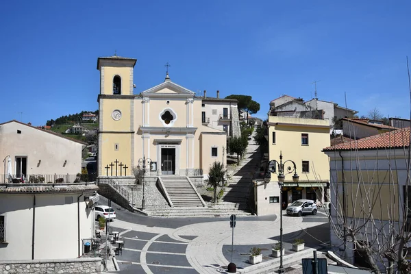 Panoramatický Výhled Gesualdo Malou Vesničku Provincii Avellino Itálie — Stock fotografie