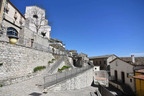 Una Calle Estrecha Gesualdo Pequeño Pueblo Provincia Avellino Italia — Foto de Stock