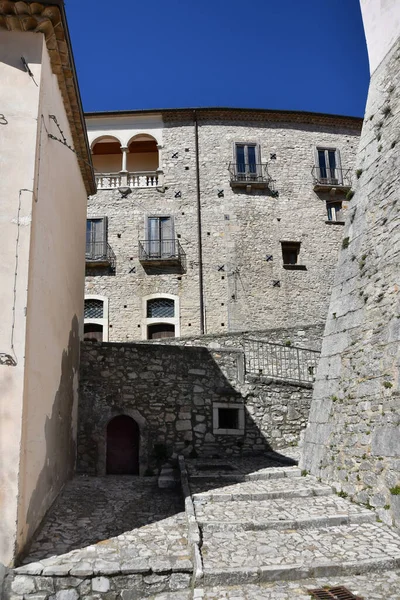 Une Rue Étroite Gesualdo Petit Village Dans Province Avellino Italie — Photo