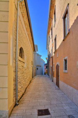 Nusco 'da dar bir sokak, İtalya' nın Avellino eyaletinde küçük bir köy..