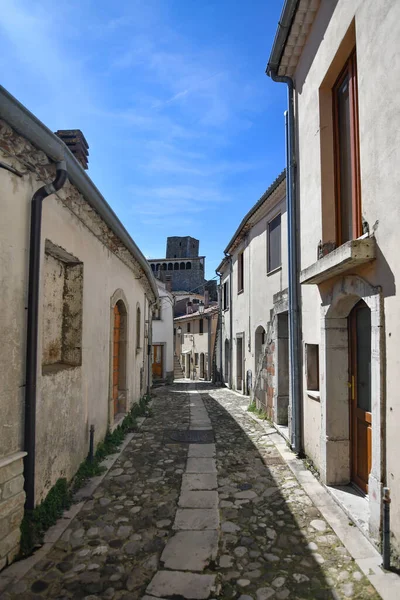 Bisaccia Dar Bir Sokak Talya Nın Avellino Eyaletinde Küçük Bir — Stok fotoğraf