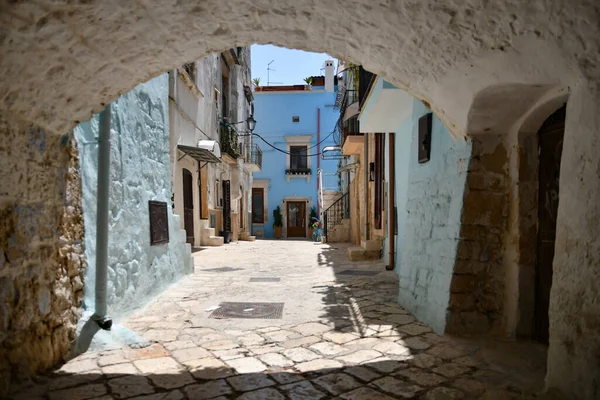 Narrow Street Old Houses Casamassima Apulian Village Province Bari Italy — Foto Stock