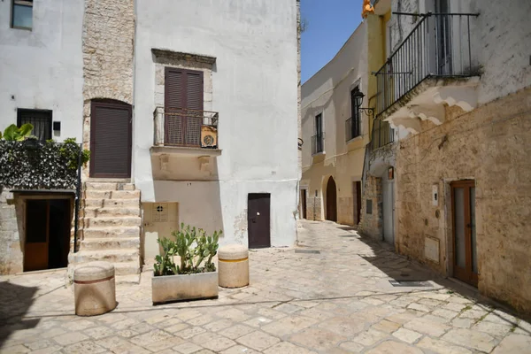 Narrow Street Old Houses Casamassima Apulian Village Province Bari Italy — Stockfoto