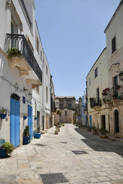 Narrow Street Old Houses Casamassima Apulian Village Province Bari Italy — Stock fotografie