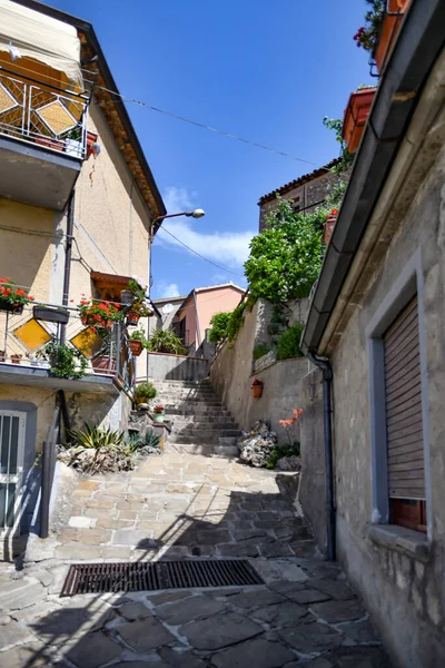 Narrow Street Old Houses Marsicovetere Village Mountains Basilicata Italy — Photo