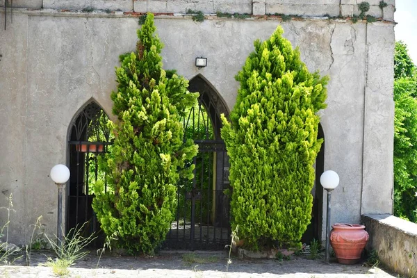 Door Old House Marsicovetere Village Mountains Basilicata Italy — Stockfoto