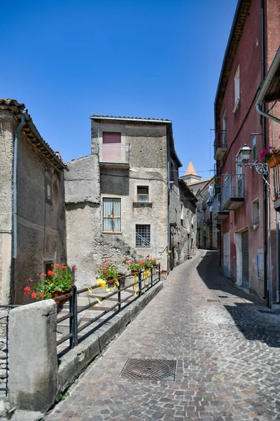 Narrow Street Old Houses Marsicovetere Village Mountains Basilicata Italy — 스톡 사진