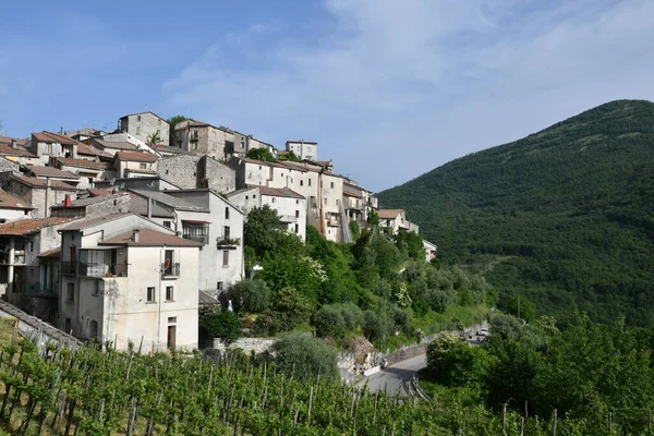 Landscape Petina Village Mountains Salerno Province Italy — Fotografia de Stock