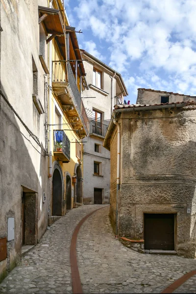 Narrow Street Old Houses Petina Village Mountains Salerno Province Italy — Stock fotografie