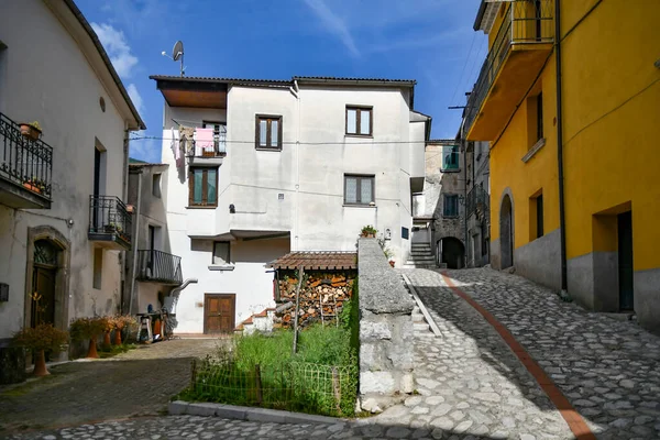 Narrow Street Old Houses Petina Village Mountains Salerno Province Italy — Stock fotografie