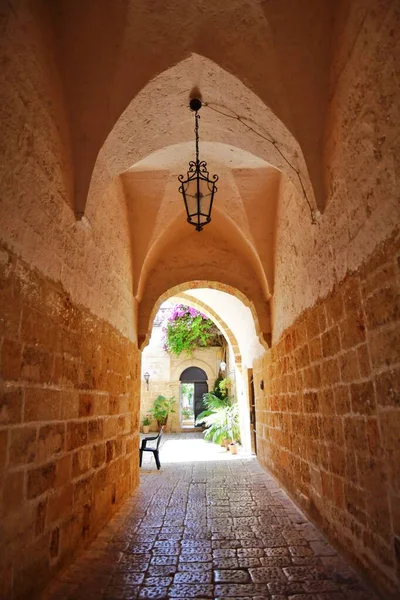 Entrance Arch Old House Presicce Village Puglia Region Italy — Zdjęcie stockowe