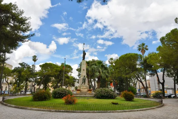 Town Square Galatina Baroque Town Province Lecce Puglia Italy — Fotografia de Stock