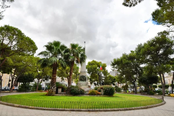 Town Square Galatina Baroque Town Province Lecce Puglia Italy — Fotografia de Stock