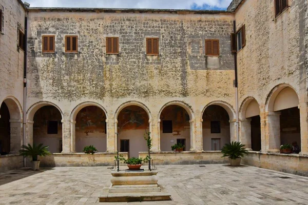 Cloister Church Galatina Old Village Province Lecce Italy — Stok fotoğraf