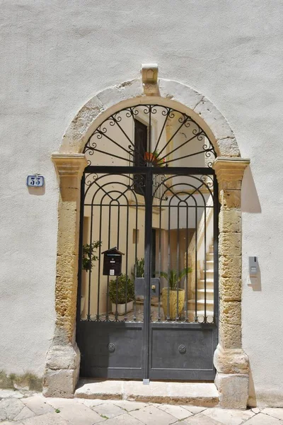 Entrance House Galatina Old Village Province Lecce Italy — Stockfoto